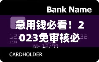 急用钱必看!2023免审核必过的正规贷款平台推荐 急用钱必看!2023免审核必过的正规贷款平台推荐