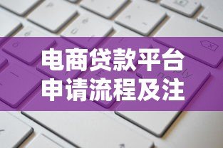 电商贷款平台申请流程及注意事项全解析