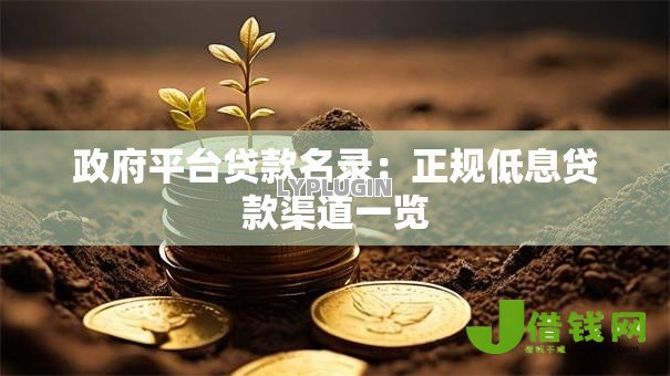 政府平台贷款名录:正规低息贷款渠道一览 政府平台贷款名录:正规低息贷款渠道一览