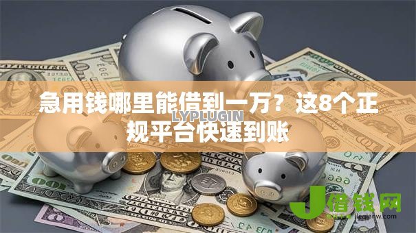 急用钱哪里能借到一万？这8个正规平台快速到账