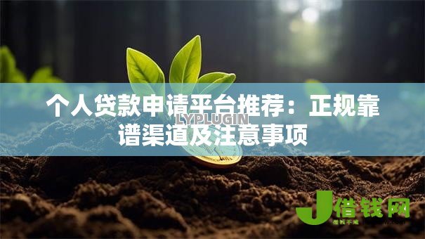 个人贷款申请平台推荐:正规靠谱渠道及注意事项 个人贷款申请平台推荐:正规靠谱渠道及注意事项