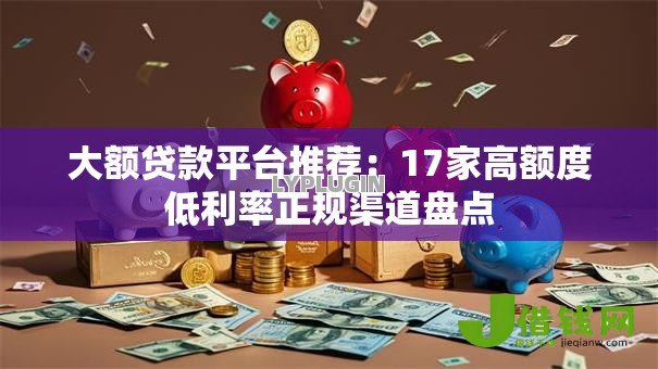 大额贷款平台推荐:17家高额度低利率正规渠道盘点 大额贷款平台推荐:17家高额度低利率正规渠道盘点