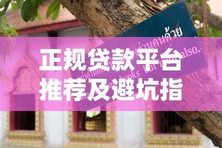 正规贷款平台推荐及避坑指南 正规贷款平台推荐及避坑指南