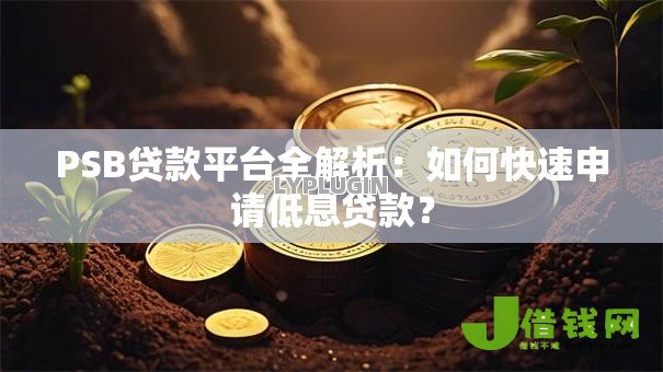 PSB贷款平台全解析:如何快速申请低息贷款? PSB贷款平台全解析:如何快速申请低息贷款?