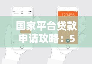 国家平台贷款申请攻略：5步教你正规渠道轻松借款