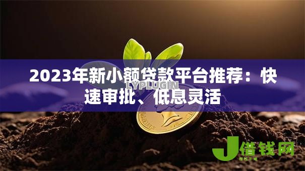 2023年新小额贷款平台推荐：快速审批、低息灵活