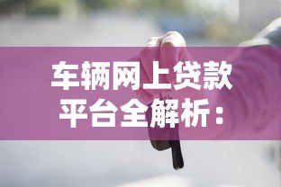 车辆网上贷款平台全解析:申请流程与注意事项 车辆网上贷款平台全解析:申请流程与注意事项