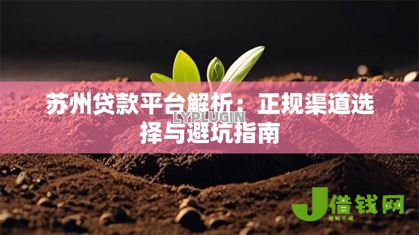 苏州贷款平台解析:正规渠道选择与避坑指南 苏州贷款平台解析:正规渠道选择与避坑指南