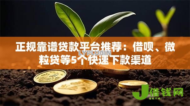 正规靠谱贷款平台推荐：借呗、微粒贷等5个快速下款渠道