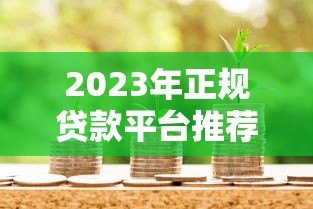 2023年正规贷款平台推荐:安全借贷必看指南 2023年正规贷款平台推荐:安全借贷必看指南