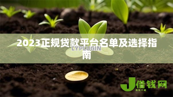 2023正规贷款平台名单及选择指南 2023正规贷款平台名单及选择指南