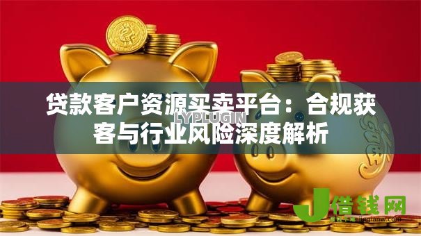 贷款客户资源买卖平台：合规获客与行业风险深度解析