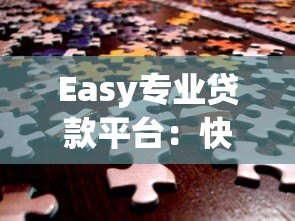 Easy专业贷款平台：快速匹配低息方案，解决资金难题