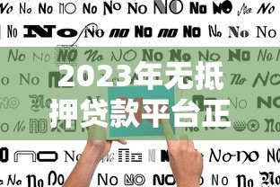 2023年无抵押贷款平台正规渠道推荐：快速申请指南