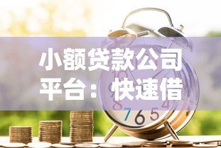 小额贷款公司平台:快速借款攻略与风险提示 小额贷款公司平台:快速借款攻略与风险提示