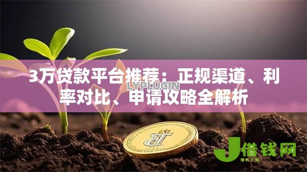 3万贷款平台推荐：正规渠道、利率对比、申请攻略全解析