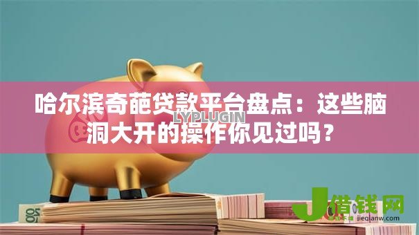 哈尔滨奇葩贷款平台盘点:这些脑洞大开的操作你见过吗? 哈尔滨奇葩贷款平台盘点:这些脑洞大开的操作你见过吗?