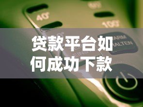 贷款平台如何成功下款？这5个技巧一定要知道