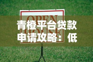 青橙平台贷款申请攻略：低息快速借款全解析