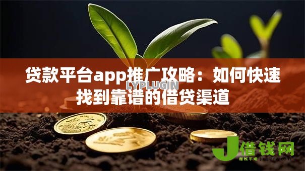 贷款平台app推广攻略：如何快速找到靠谱的借贷渠道