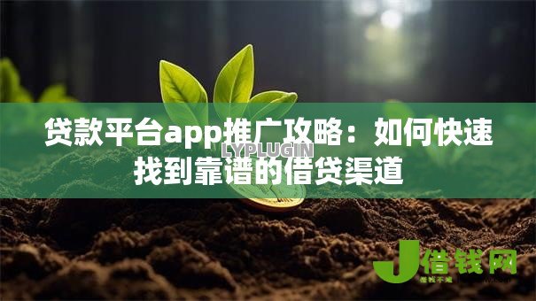 贷款平台app推广攻略：如何快速找到靠谱的借贷渠道