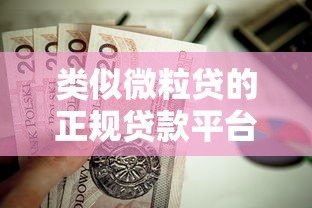 类似微粒贷的正规贷款平台有哪些?这5个靠谱选择值得了解 类似微粒贷的正规贷款平台有哪些?这5个靠谱选择值得了解
