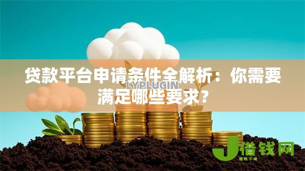 贷款平台申请条件全解析:你需要满足哪些要求? 贷款平台申请条件全解析:你需要满足哪些要求?