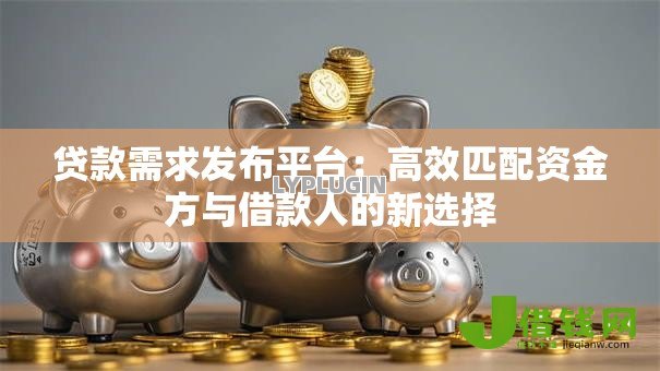 贷款需求发布平台:高效匹配资金方与借款人的新选择 贷款需求发布平台:高效匹配资金方与借款人的新选择