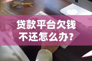 贷款平台欠钱不还怎么办?5个合法应对方案 贷款平台欠钱不还怎么办?5个合法应对方案