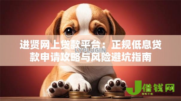 进贤网上贷款平台：正规低息贷款申请攻略与风险避坑指南
