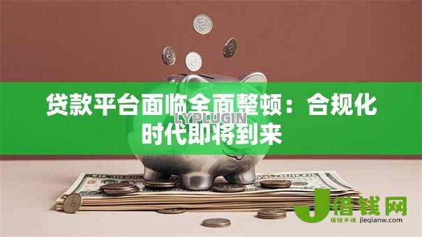 贷款平台面临全面整顿:合规化时代即将到来 贷款平台面临全面整顿:合规化时代即将到来