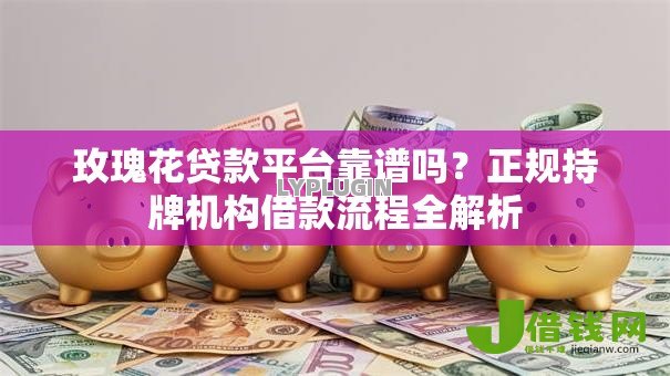 玫瑰花贷款平台靠谱吗？正规持牌机构借款流程全解析