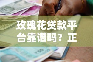 玫瑰花贷款平台靠谱吗？正规持牌机构借款流程全解析