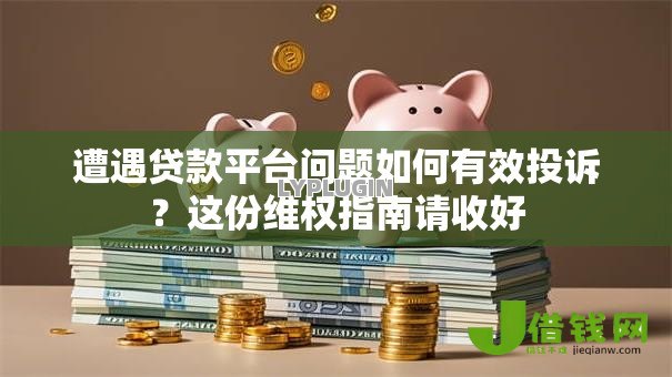遭遇贷款平台问题如何有效投诉？这份维权指南请收好