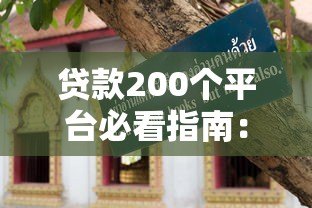 贷款200个平台必看指南：避坑技巧与注意事项