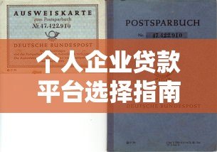 个人企业贷款平台选择指南:资质、流程与避坑要点 个人企业贷款平台选择指南:资质、流程与避坑要点