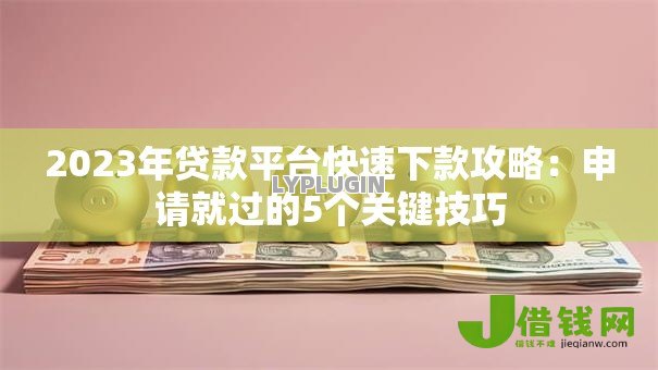 2023年贷款平台快速下款攻略：申请就过的5个关键技巧