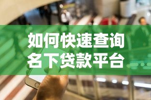 如何快速查询名下贷款平台?这5个方法一定要知道 如何快速查询名下贷款平台?这5个方法一定要知道