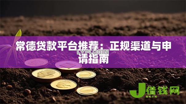 常德贷款平台推荐：正规渠道与申请指南