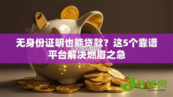 无身份证明也能贷款？这5个靠谱平台解决燃眉之急