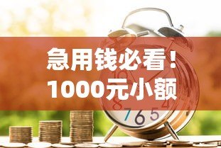 急用钱必看！1000元小额贷款平台推荐及申请指南