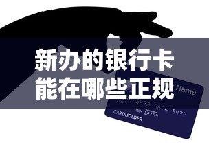 新办的银行卡能在哪些正规平台申请贷款？最全借贷渠道解析