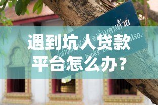 遇到坑人贷款平台怎么办?这份避坑指南教你应对 遇到坑人贷款平台怎么办?这份避坑指南教你应对