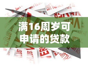 满16周岁可申请的贷款平台有哪些？合法借贷指南