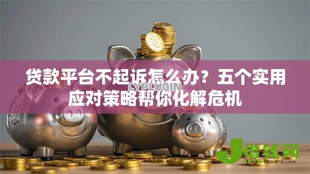贷款平台不起诉怎么办?五个实用应对策略帮你化解危机 贷款平台不起诉怎么办?五个实用应对策略帮你化解危机