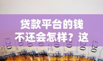 贷款平台的钱不还会怎样？这5大后果你可能承担不起