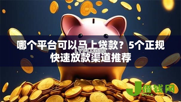 哪个平台可以马上贷款?5个正规快速放款渠道推荐 哪个平台可以马上贷款?5个正规快速放款渠道推荐