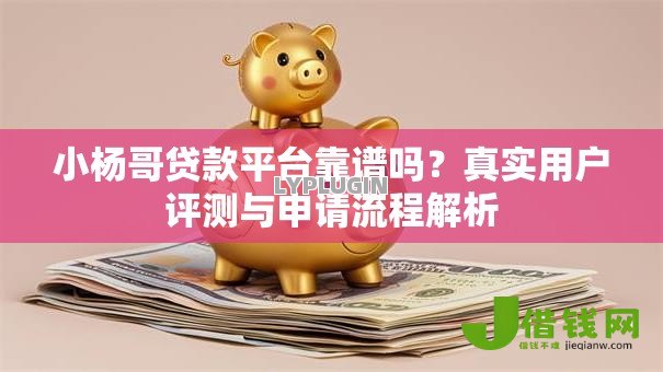 小杨哥贷款平台靠谱吗？真实用户评测与申请流程解析