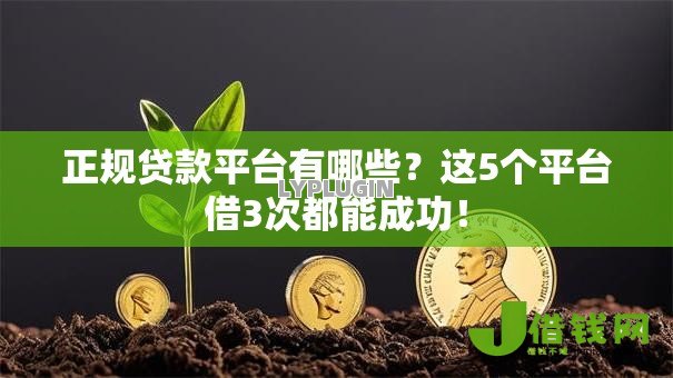 正规贷款平台有哪些？这5个平台借3次都能成功！