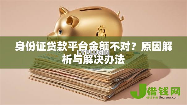 身份证贷款平台金额不对？原因解析与解决办法